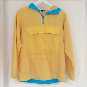 Lands’ End Yellow Girls Large Lightweight Pullover/Windbreaker